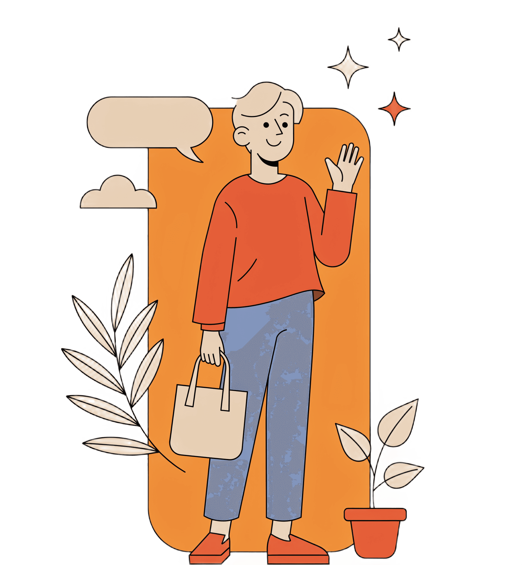 Ilustrácia opatrovateľa
